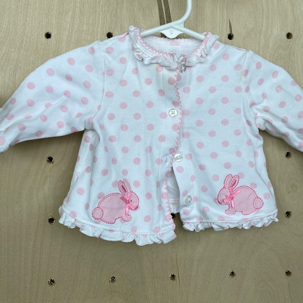 Little Me Bunny Sweater 0-3M